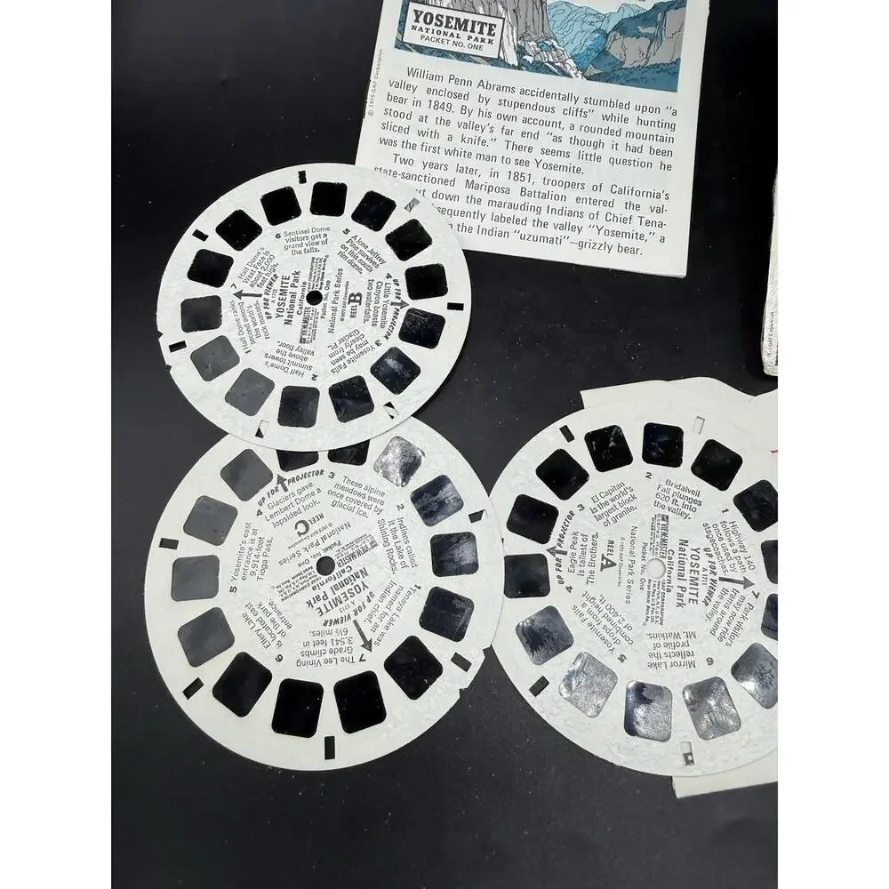 Yosemite National Park California 3d View-Master 3 Reel Packet Complete Set